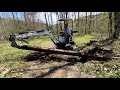 Chinese mini excavator gets a workout ditches and culvert pipe groundhog zh12g