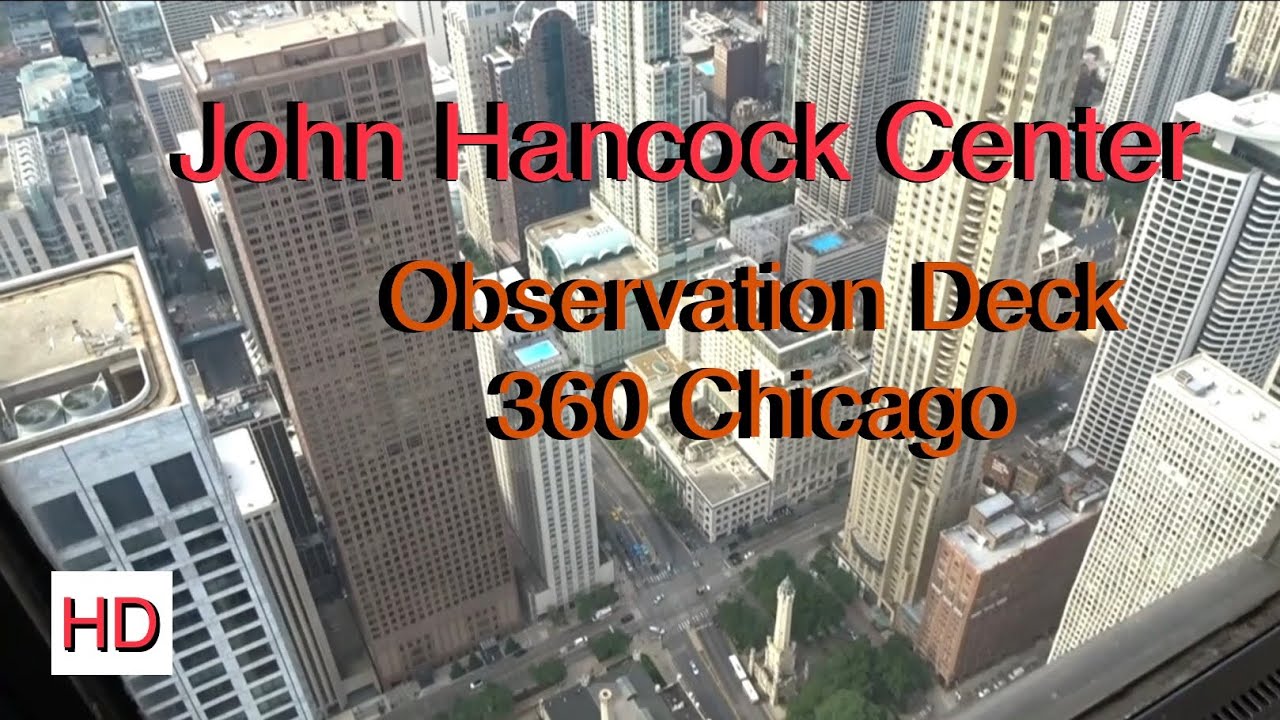 John Hancock Building Chicago, USA [360 Chicago Observation Deck] Panoramic View From 94th Floor