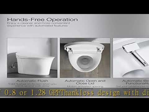 Kohler K-5401-PA-0 Veil Comfort Height Skirted One-Piece Elongated Dual