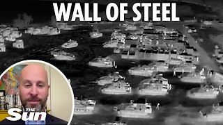 Moment dozens of Israeli tanks prepare for Rafah blitz in dead of night - after Biden 'betrayal'