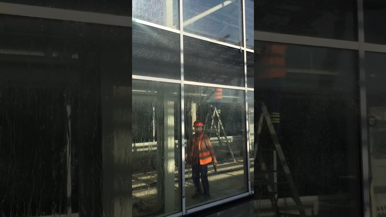 Water Infiltration test for Stick curtain wall 