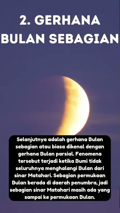 jenis jenis gerhana bulan