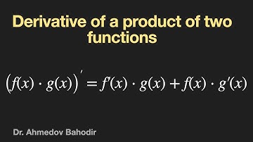Derivative of a product of two functions. Examples.