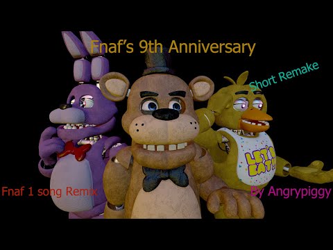 [SFM/FNAF/Short] FNAF 1 song Remix/Cover by @APAngryPiggy (Remake) (Read Desc)