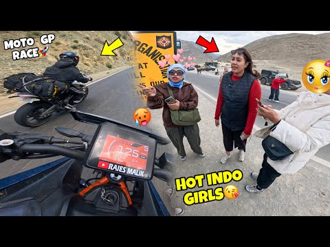 Cute Indo Girls Got Impressed🥵|| Kargil To Leh in 2hrs😱|| Moto Gp