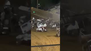 Major Wreck On Start Of Race