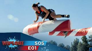 These Candy Sticks Aren't Sweet AT ALL! | Wipeout USA | Season 5 Episode 1 screenshot 2