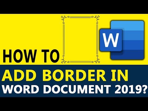 How to Add Border in Word Document 2019 – Insert Clip Art & insert border in document