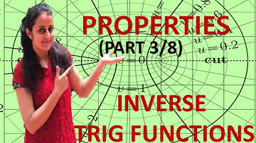 INVERSE TRIGONOMETRIC FUNCTIONS/INVERSE TRIGONOMETRY PART 3/ 8 - CLASS XII 12th CBSE