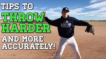 Baseball Throwing Tips to Throw HARDER and MORE ACCURATELY!