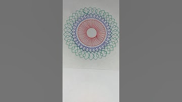 Trying to Draw Beautiful Flowers of Spirograph Ep 01 #asmr #satisfying #shorts