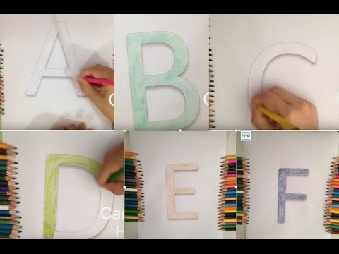 ABC Coloring - Learn Colors - Alphabet Letter - Learn English Alphabet