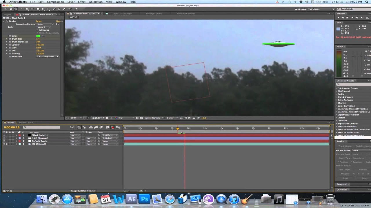 Making A Ufo Hoax Motion Tracking After Effects Cs5 Tutorial Youtube