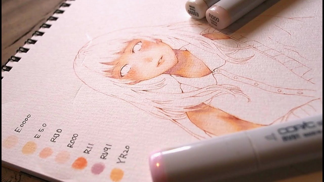 【アナログ・コピック】肌の塗り方／copic・How to apply skin