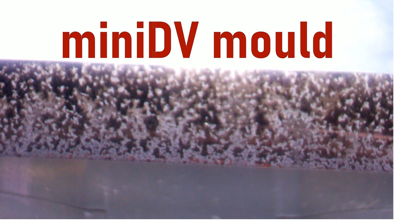 Experiments in cleaning mould from miniDV tapes