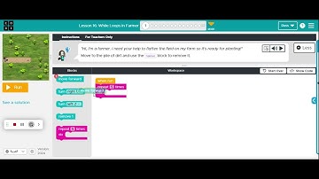 While Loops in Farmer- Level 1
