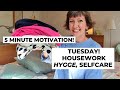 5 Minute Motivation! Housework, Hygge, Selfcare! Flylady Zone 4, Plan and Play - Tuesday