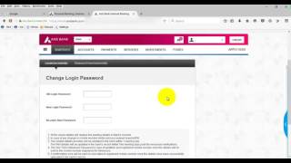 ... : it is a mandatory thing to change your default user login
password and username after you got internet banking detail...