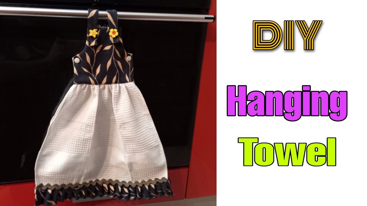 How to Make a Hanging Kitchen Towel - YouTube
