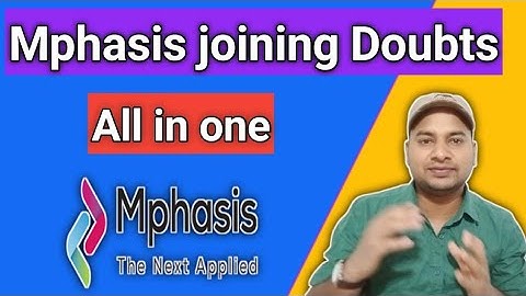 Mphasis Onboarding Doubts | Mphasis joining update - by @Vikasteach