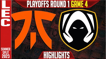 FNC vs TH Highlights Game 4 | LEC Summer 2023 Playoffs Round 1 | Fnatic vs Team Heretics G4