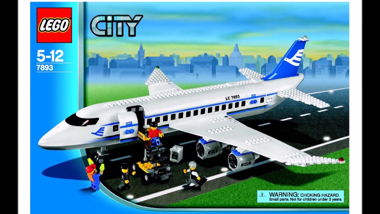 LEGO City Passenger Plane Instructions DIY - YouTube