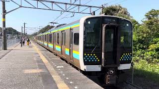 E131系80番台マリR11編成那古船形発車