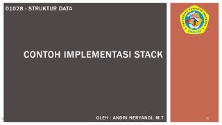 Struktur Data- Contoh Implementasi Stack (infix - postfix - hitung)