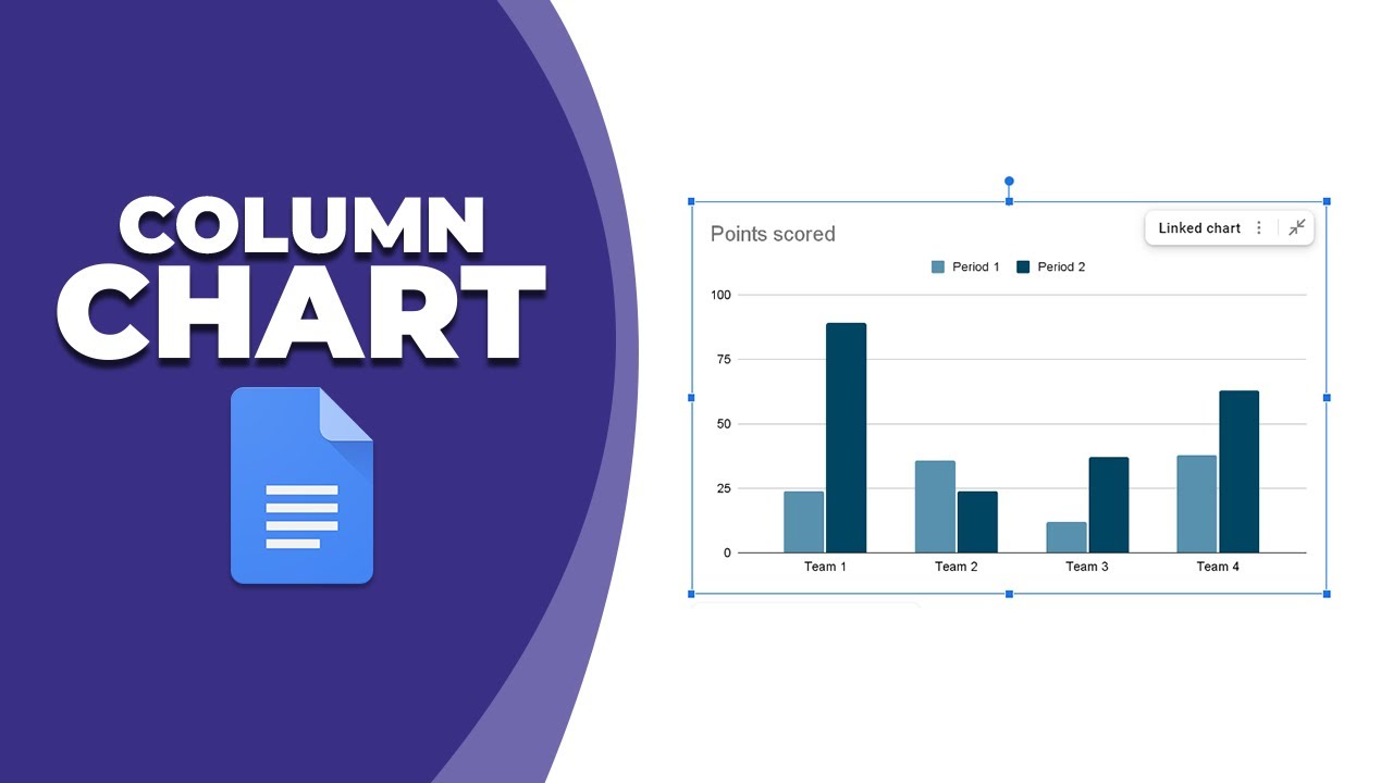 How to add a column to a chart in google docs - YouTube