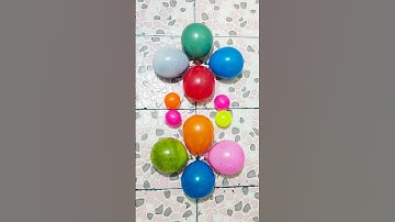 beautiful water balloons popping satisfying #shorts