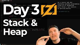 day 3 livestream that honestly wasnt that good so we will revisit stack and heap on day 4