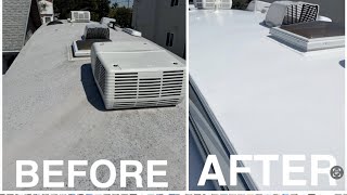 DIY: How to Waterproof RV Roof with Flex-Seal. 5th Wheel Roof re-seal, re-coat