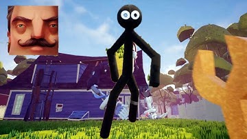 Hello Neighbor - New Neighbor Stickman Act 2 Different versions Gameplay Walkthrough Part 71