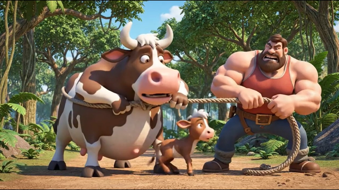 Thief in Old MacDonald's Farm!🐥 EP-5 | Funny Farm Cartoon for Kids | Sneaky Thief & Surprise Chicks🐣