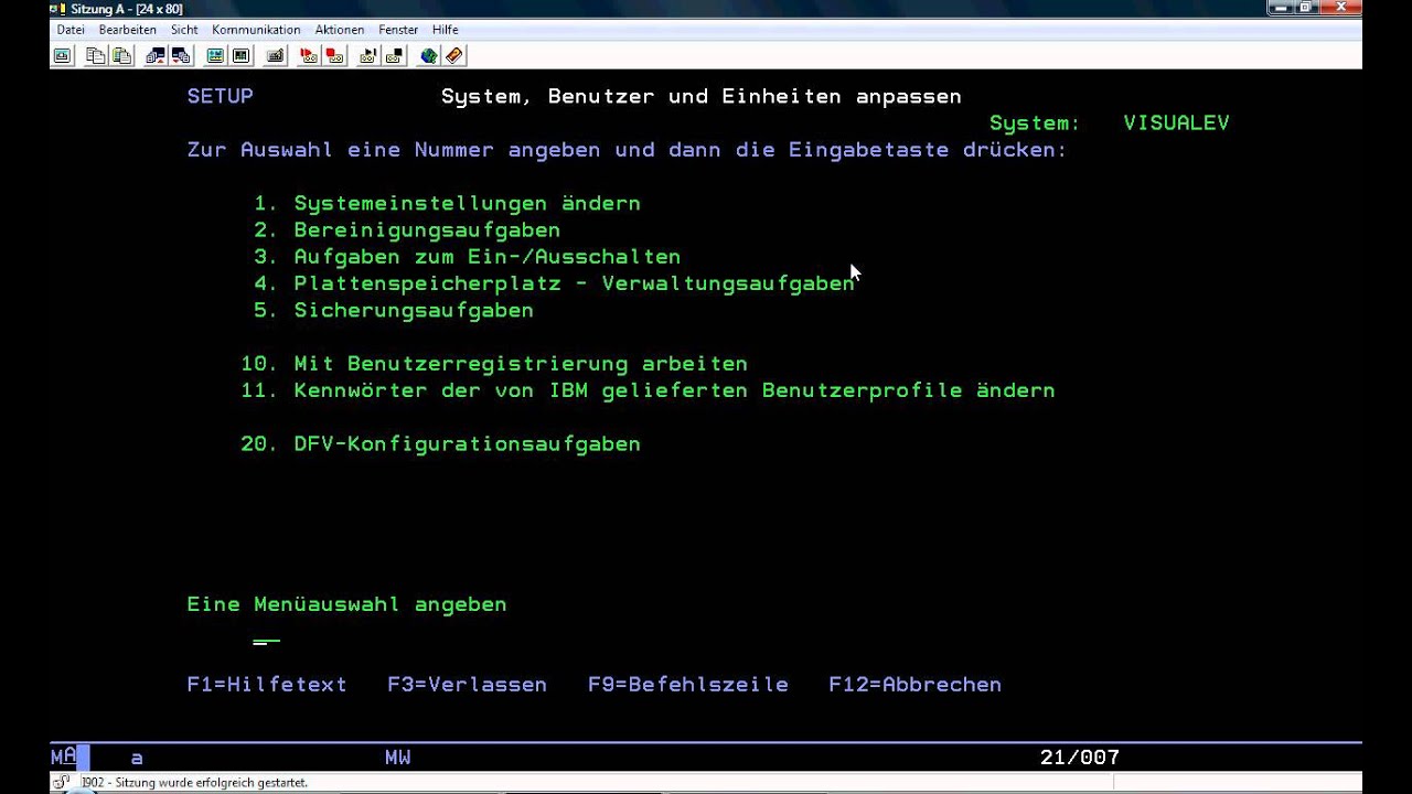 AS400 Rundgang 1 YouTube