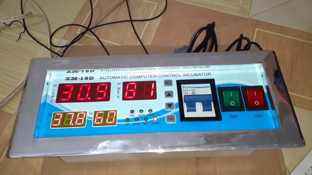 XM-18D incubator controller settings  01722-131906