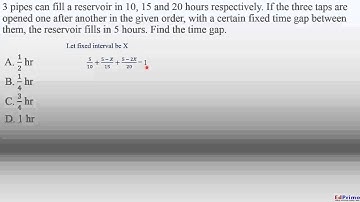 Problems on Pipes & Cisterns - Quants for CAT