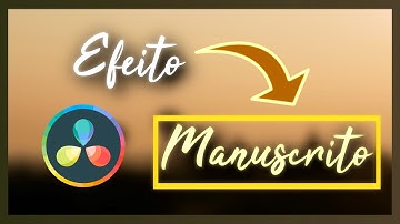 Efeito INCRÍVEL de TEXTO MANUSCRITO no DaVinci Resolve | Tutorial Intermediário