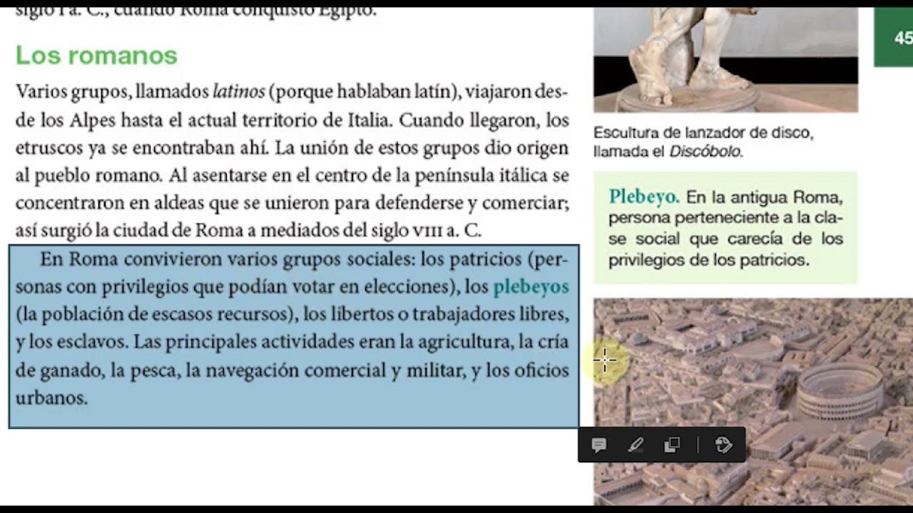 Los Romanos Historia 6 Grado