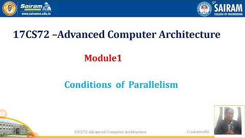Lecturevideo_17CS72_Module1_conditions of parallelism_valarmathi.c