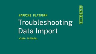 Troubleshooting Data Import - Regrid Property App (Web)