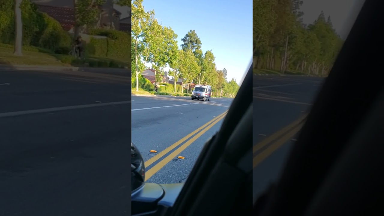 Ambulance Code 3 lights and Sirens