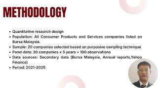 AUP397 - LIQUIDITY IMPACT ON FINANCIAL PERFORMANCE OF CONSUMER PRODUCTS AND SERVICES COMPANIES