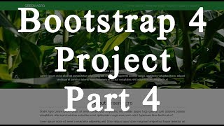Bootstrap 4 project - Building Single page website template - Part 4 Profile