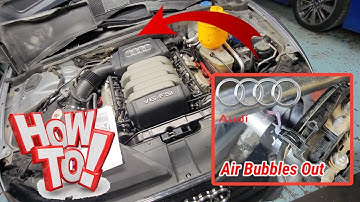 [How to Bleed Air Coolant Out] Audi A5/Q6 3.2L Engine D.i.Y. Easy Step Procedure
