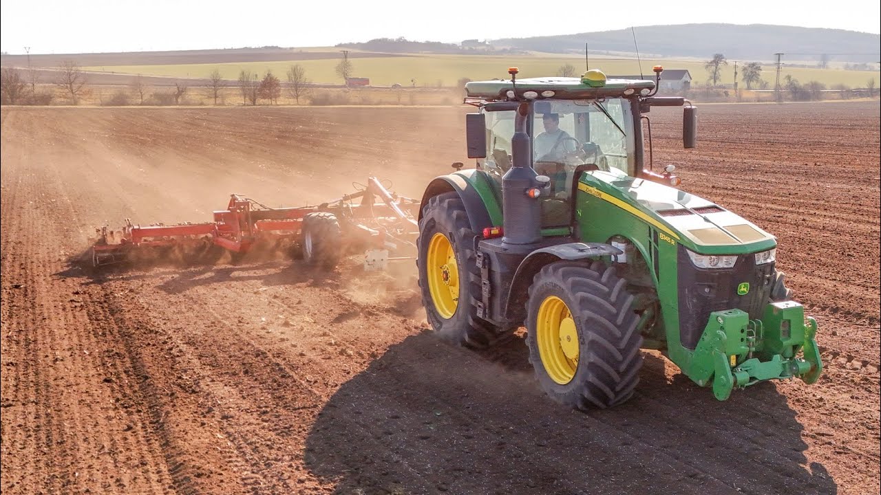 Jarní předseťová příprava | John Deere 8345R +OPaLL AGRI NEPTUN-SATURN