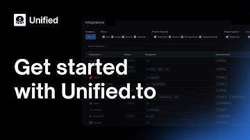 Get started with Unified.to (Unified API for B2B AI Applications)