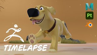 Zbrush Timelapse - Making a Cartoon Dog from supplied Concept Art Zbrush Timelapse - Making a Cartoon Dog from supplied Concept Art