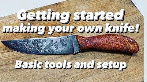 Intro into knife making: Basic tools and equipment sourced from Amazon
