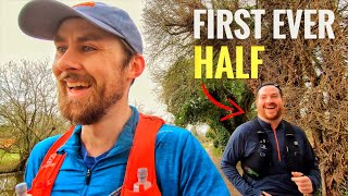 His FIRST EVER half marathon after weight loss